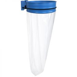 Support sac poubelle mural 110 L Bleu