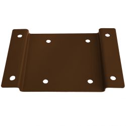 Fixation murale pour support sac poubelle 80L - 110L Marron