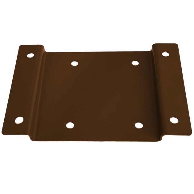 Fixation murale pour support sac poubelle 80L - 110L marron