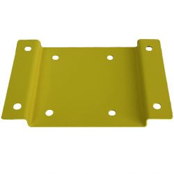 Fixation murale pour support sac poubelle 80L - 110L Jaune