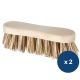 Brosse à laver poils durs fibres naturelles x2