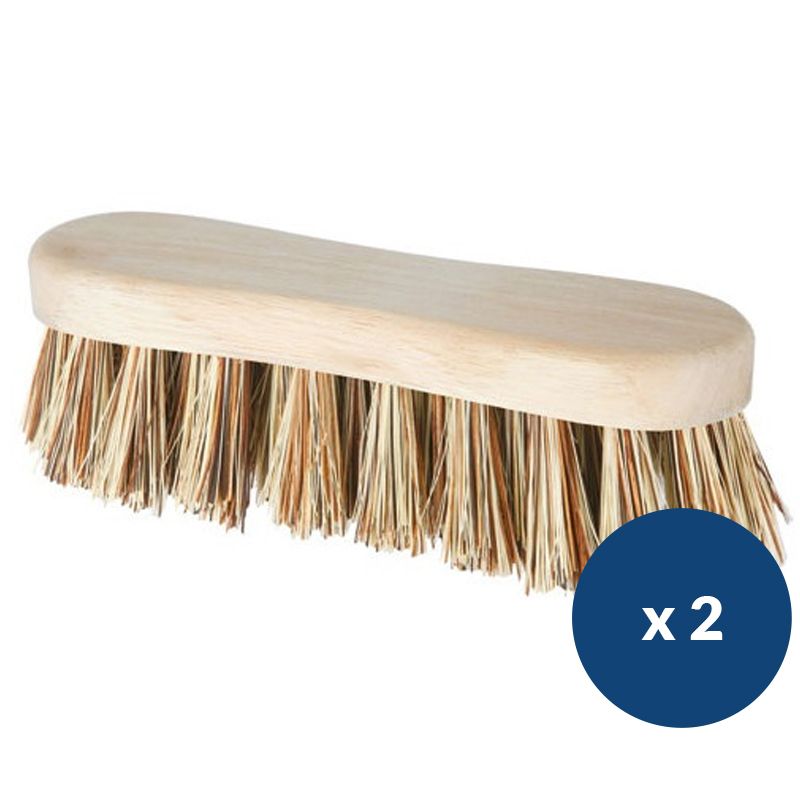 Brosse violon chiendent 18 cm - lot de 2 avec tampon Brosse violon chiendent 18 cm - lot de 2 avec tampon