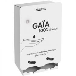 Distributeur protections periodiques gaia 2 compartiments