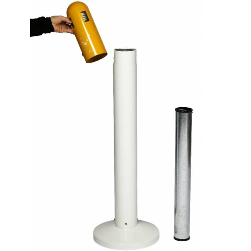 Cendrier sur pied tubulaire 3 L Pôle fumeurs Probbax Cendrier sur pied tubulaire 3 L Pôle fumeurs Probbax