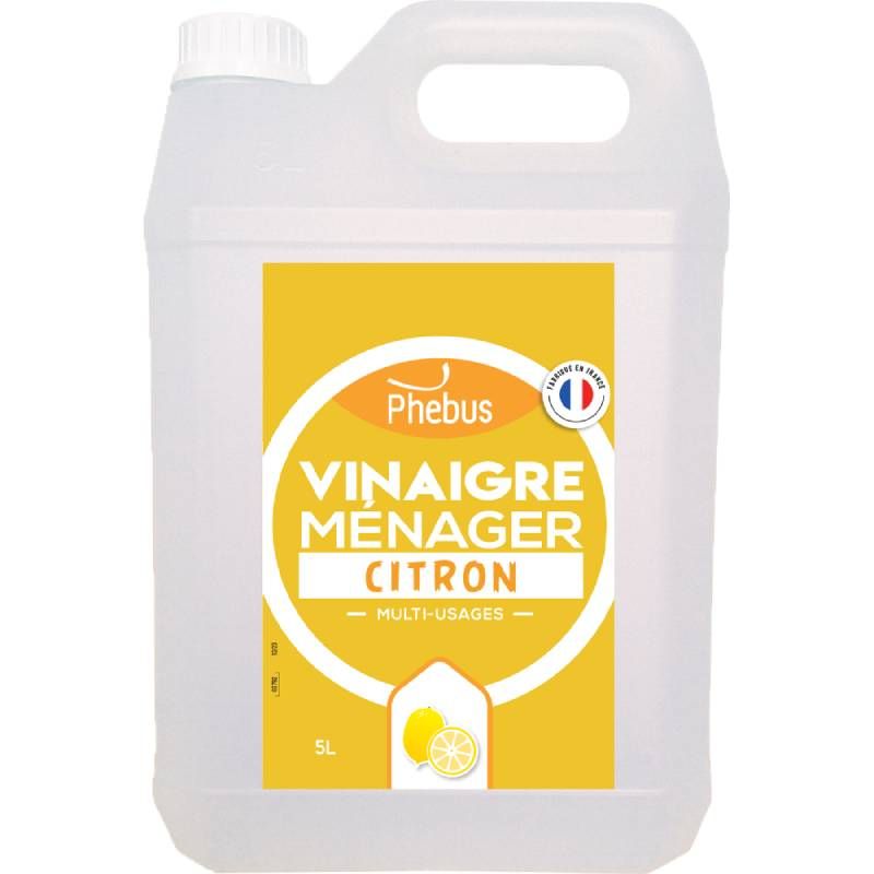 Vinaigre ménager 9° parfum citron 5 L Vinaigre ménager 9° parfum citron 5 L