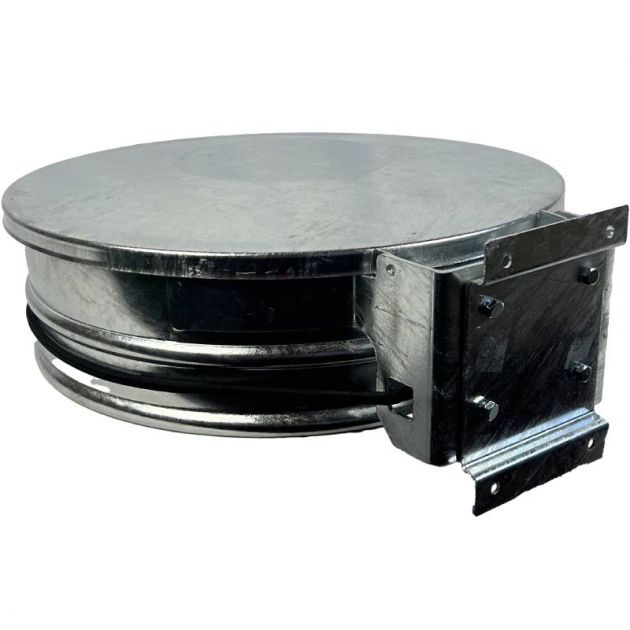 Support sac poubelle mural avec couvercle 110 L galvanisé