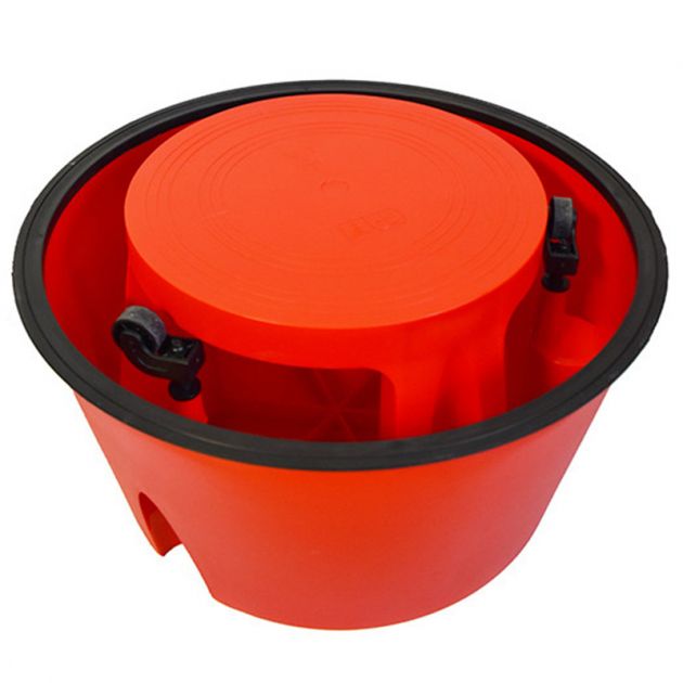 Marchepied roulant 2 marches en plastique empilé rangement