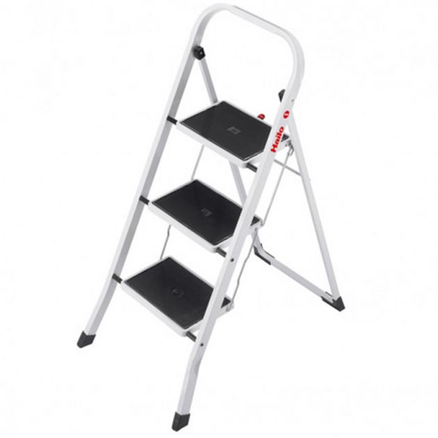 Marchepied pliable antidérapant acier 3 marches Marchepied pliable antidérapant acier 3 marches