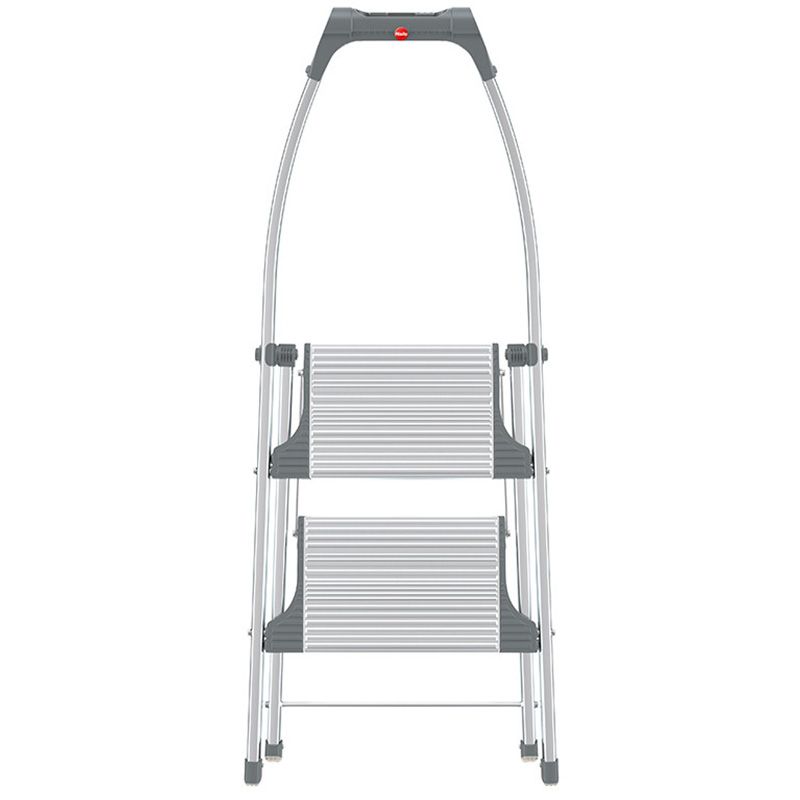 Marchepied pliable 2 marches  antidérapant aluminium plié face Marchepied pliable 2 marches  antidérapant aluminium plié face