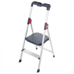 Marchepied pliable sécurisé avec plateforme plastique 2 marches