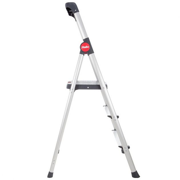 Marchepied pliable sécurisé avec plateforme plastique 3 marches  coté