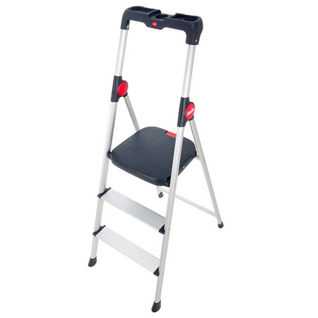 Marchepied pliable sécurisé avec plateforme plastique 3 marches 