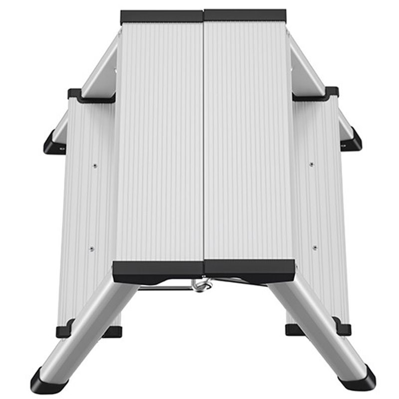 Marchepied 2 marches  double accès pliant en aluminium dessus Marchepied 2 marches  double accès pliant en aluminium dessus