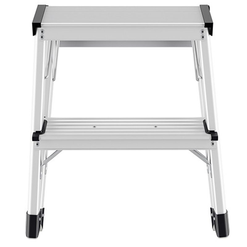 Marchepied double accès 2 marches  pliant en aluminium plié face Marchepied double accès 2 marches  pliant en aluminium plié face