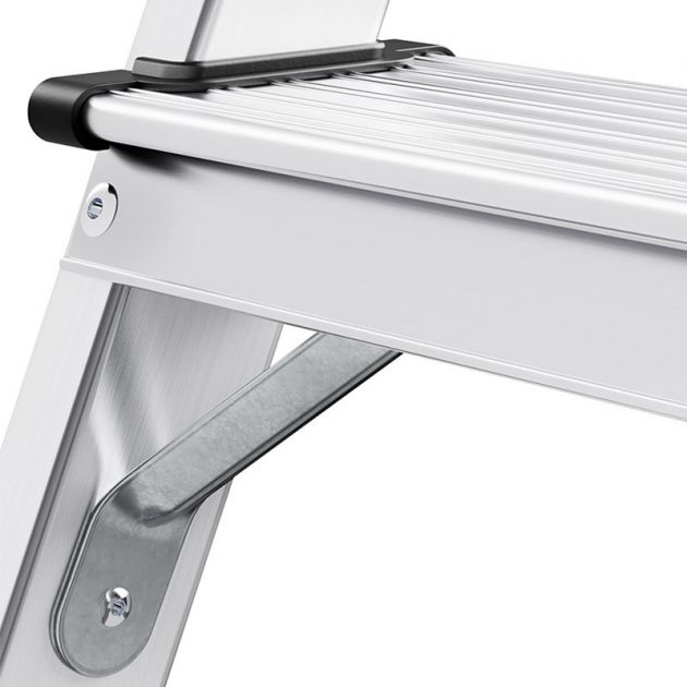 Marchepied double accès pliant en aluminium marche renforcée Marchepied double accès pliant en aluminium marche renforcée