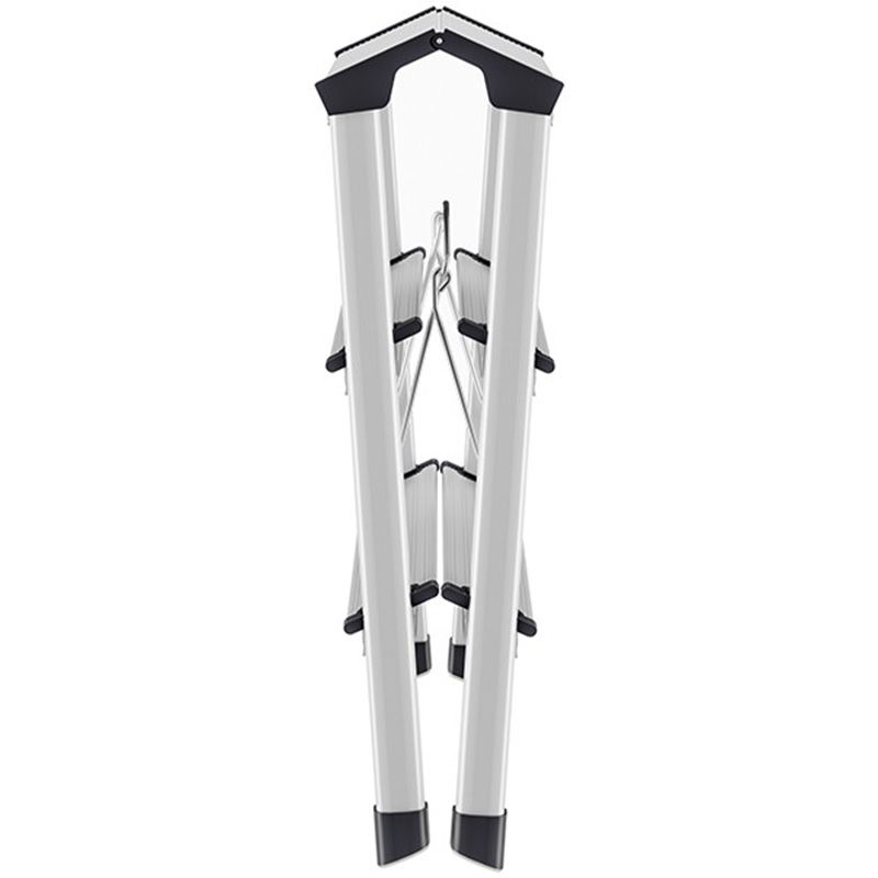 Marchepied double accès pliant en aluminium 3 marches plié coté Marchepied double accès pliant en aluminium 3 marches plié coté