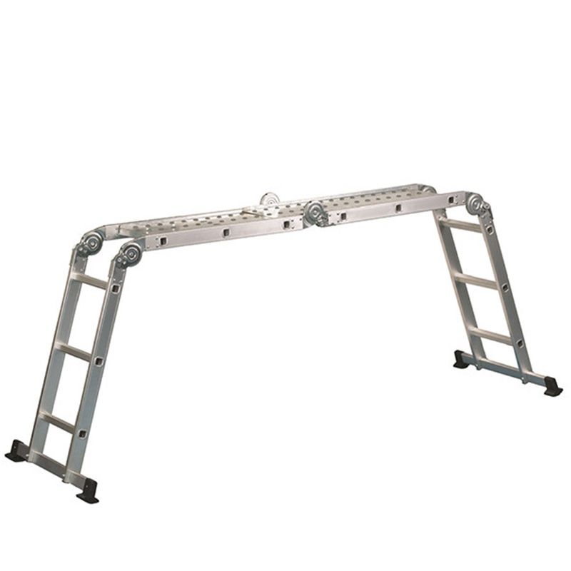 Echelle transformable 4 x 3 marche 4,35 m en aluminium en mode plateforme Echelle transformable 4 x 3 marche 4,35 m en aluminium en mode plateforme