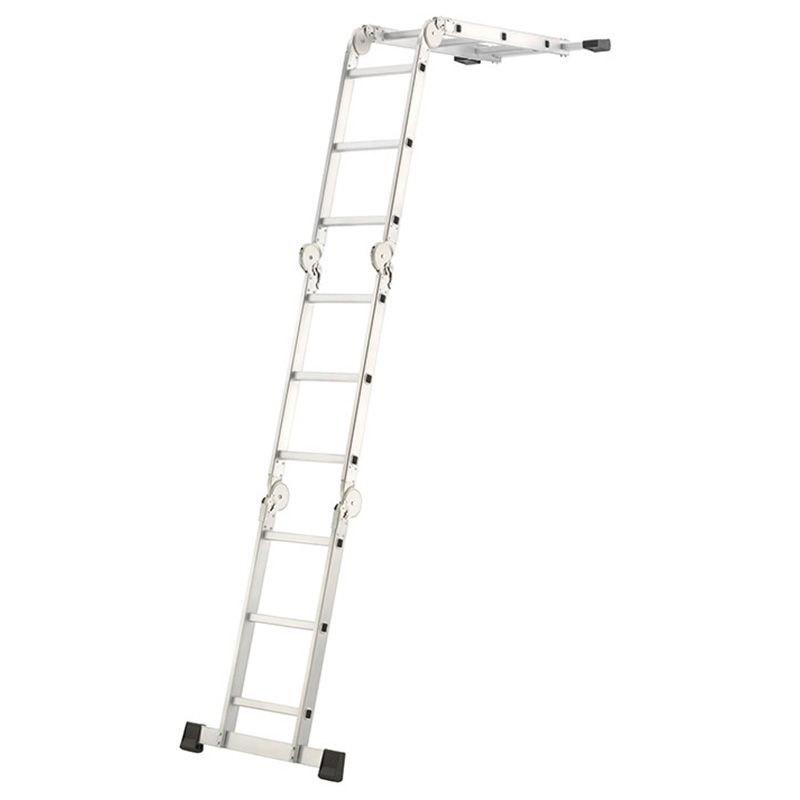 Echelle transformable 4 x 3 marche 4,35 m en aluminium ecarteur de façade Echelle transformable 4 x 3 marche 4,35 m en aluminium ecarteur de façade
