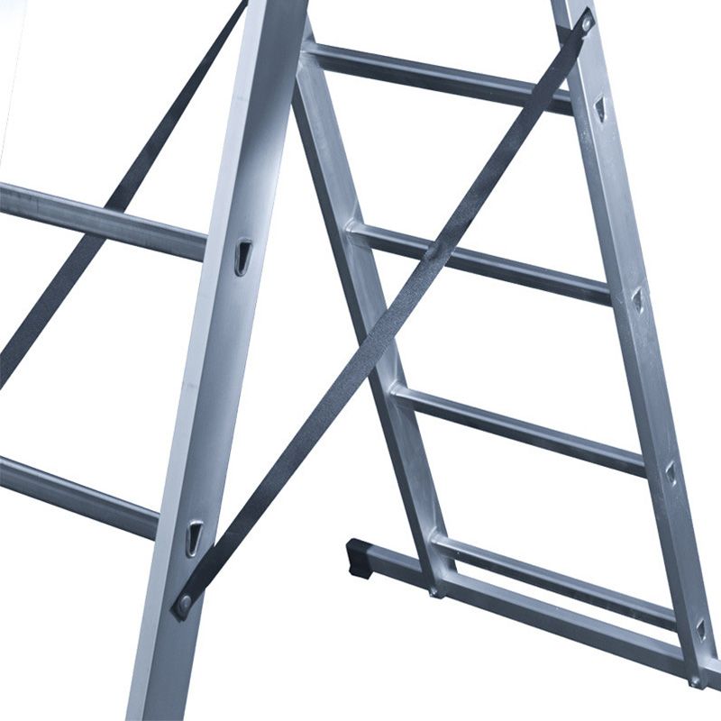 Echelle transformable 3 plans en aluminium barreaux