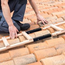 Extension échelle de toit plate en bois 2 m