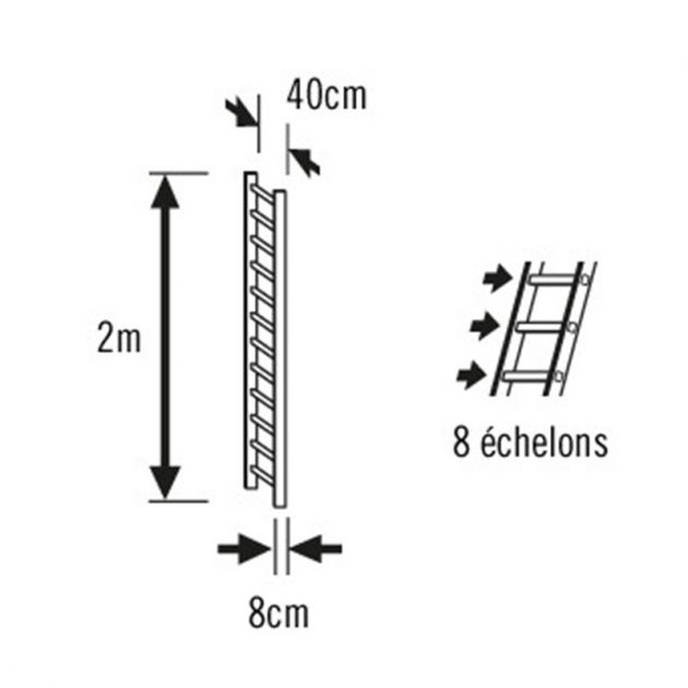 Extension échelle de toit plate en bois dimensions Extension échelle de toit plate en bois dimensions