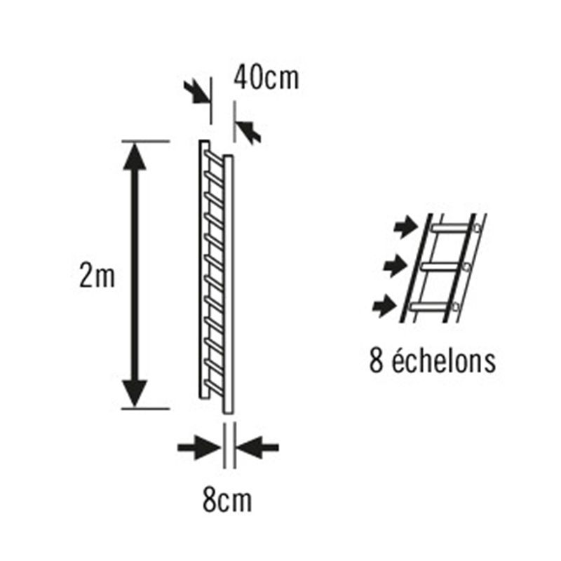 Extension échelle de toit plate en bois dimensions Extension échelle de toit plate en bois dimensions