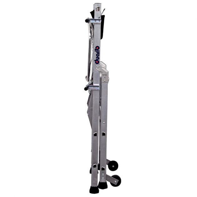 Plateforme individuelle de travail T REX Autostable 2 marches plié coté Plateforme individuelle de travail T REX Autostable 2 marches plié coté