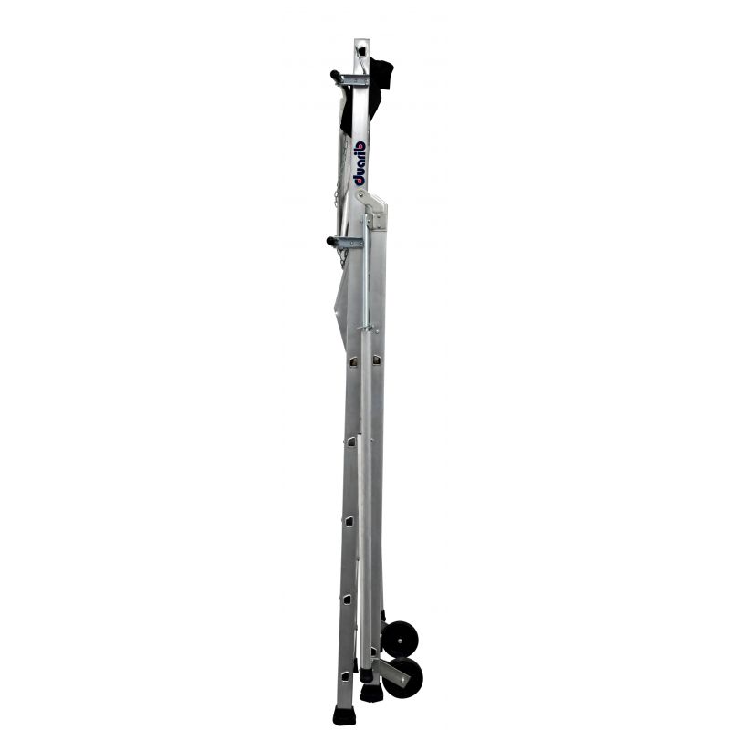 Plateforme individuelle de travail T REX Avec stabilisateur 6 marches plié coté Plateforme individuelle de travail T REX Avec stabilisateur 6 marches plié coté