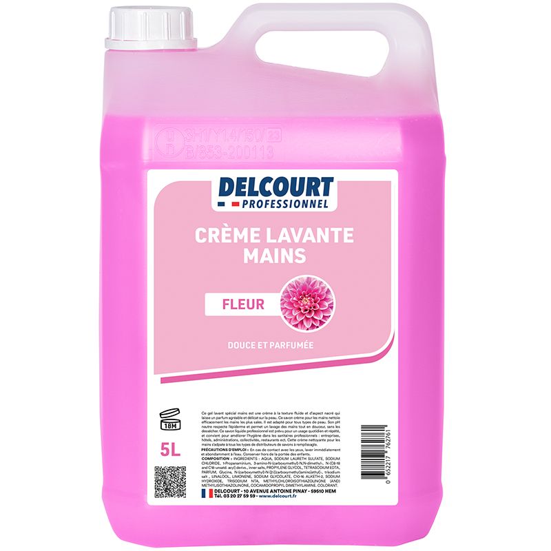 Crème lavante pour les mains parfumée parfum fleur