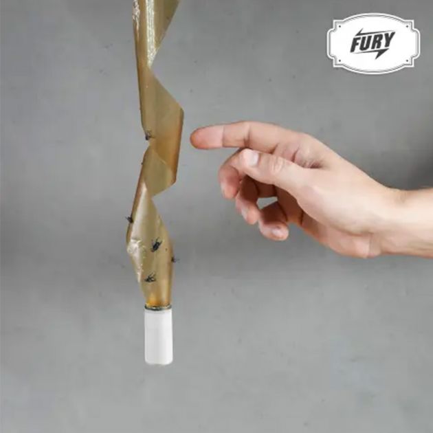 Fury ruban attrape-mouches écologique à la glu x 4 exemple Fury ruban attrape-mouches écologique à la glu x 4 exemple