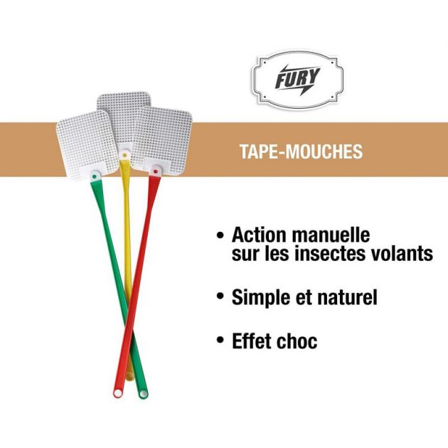 Fury tape-mouches caractéristiques Fury tape-mouches caractéristiques