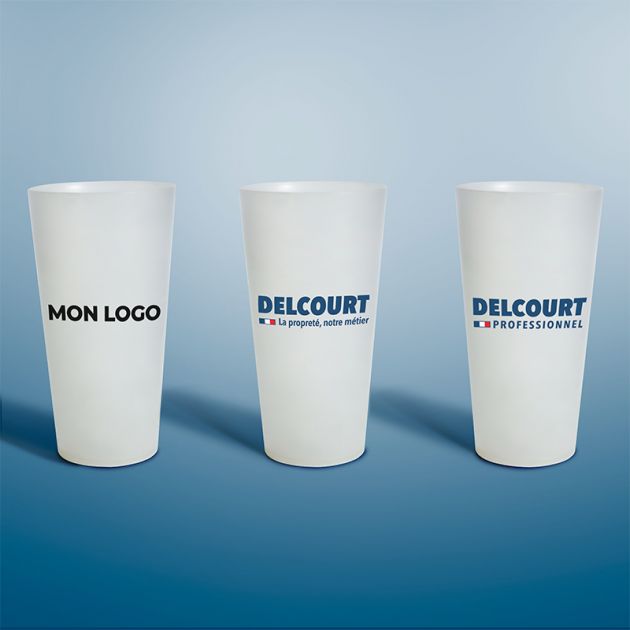 Gobelet personnalisé transparent 33 cl x 250 TROIS GOBELETS Gobelet personnalisé transparent 33 cl x 250 TROIS GOBELETS