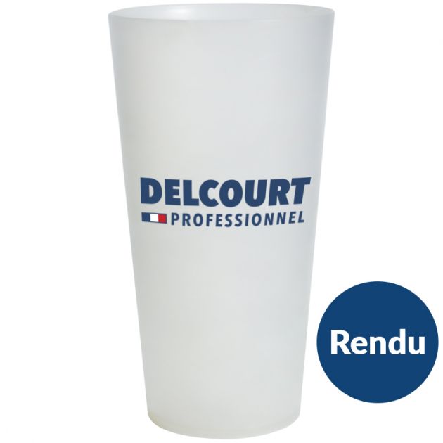 Gobelet personnalisé transparent 33 cl x 250 RENDU Gobelet personnalisé transparent 33 cl x 250 RENDU