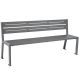 Banc public acier 8 places 180 cm