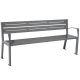 Banc public acier avec accoudoirs 180 cm