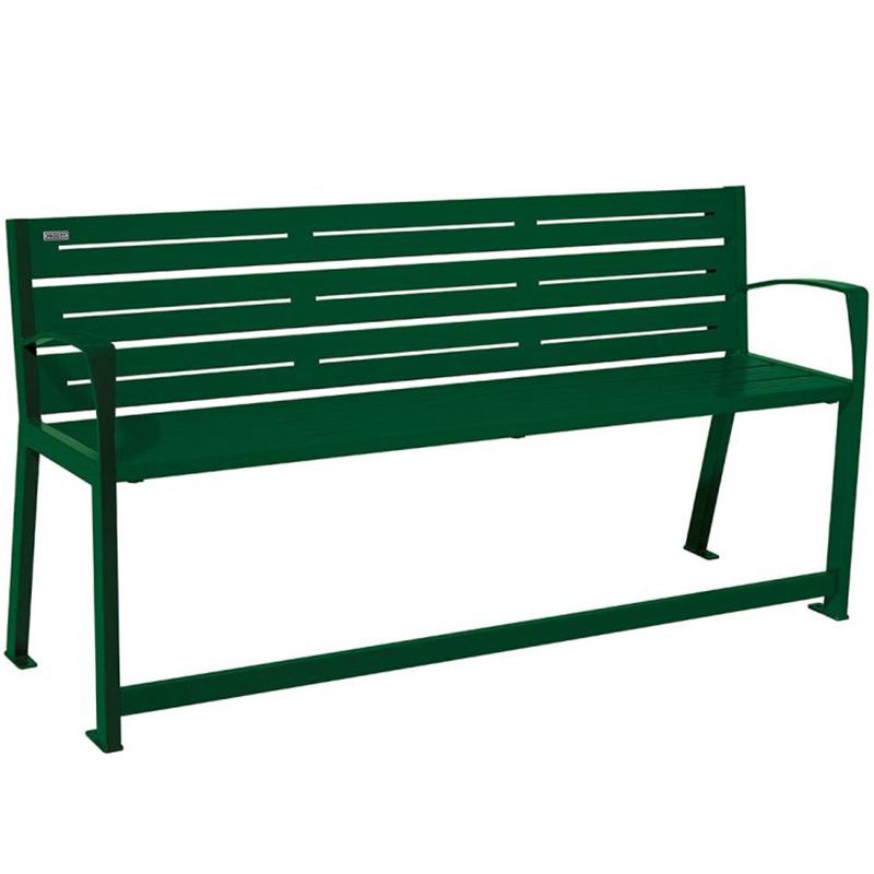 Banc senior eco-resp silaos 6 lames acier avec accoudoirs lg 1800mm vert Banc senior eco-resp silaos 6 lames acier avec accoudoirs lg 1800mm vert