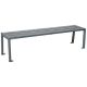 Banc public sans dossier métal 4 places acier