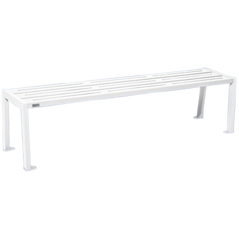Banquette eco-resp silaos lames acier lg 1800mm blanc