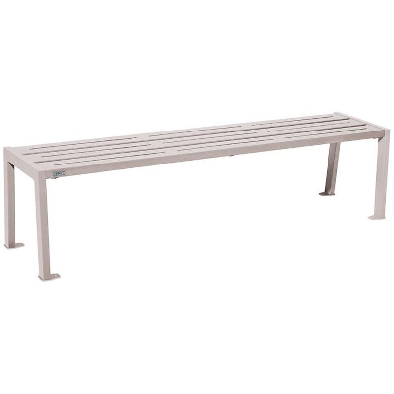 Banquette eco-resp silaos lames acier lg 1800mm gris