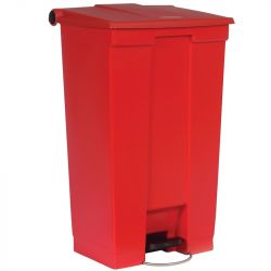Collecteur 87 L Step-On Classic Rubbermaid rouge face