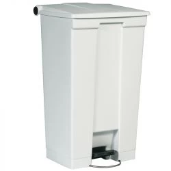 Collecteur 87 L Step-On Classic Rubbermaid blanc face
