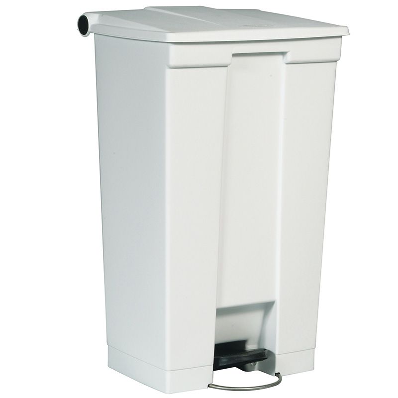 Collecteur 87 L Step-On Classic Rubbermaid blanc face Collecteur 87 L Step-On Classic Rubbermaid blanc face
