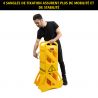 Barrière de sécurité mobile 4m Rubbermaid sangles de fixation