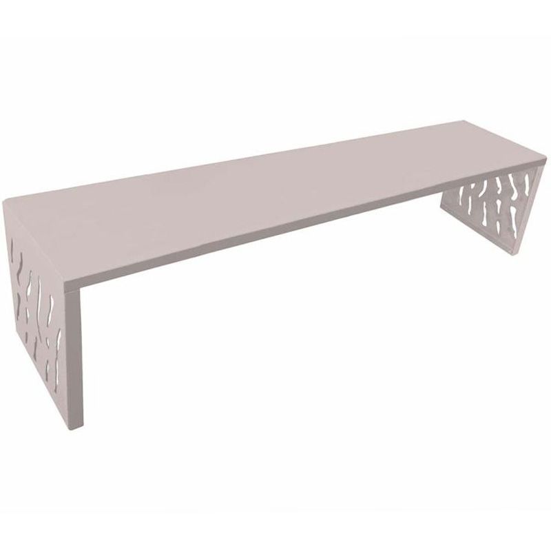 Banquette venise tout acier lg 1800 mm gris