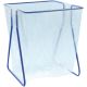 Support sac poubelle 1000 L en métal bleu