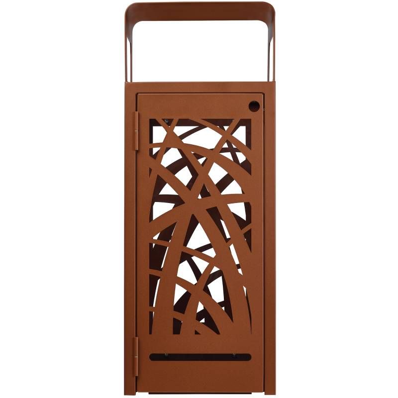 Corbeille à poser ou à fixer Rossignol Cybel Corten face