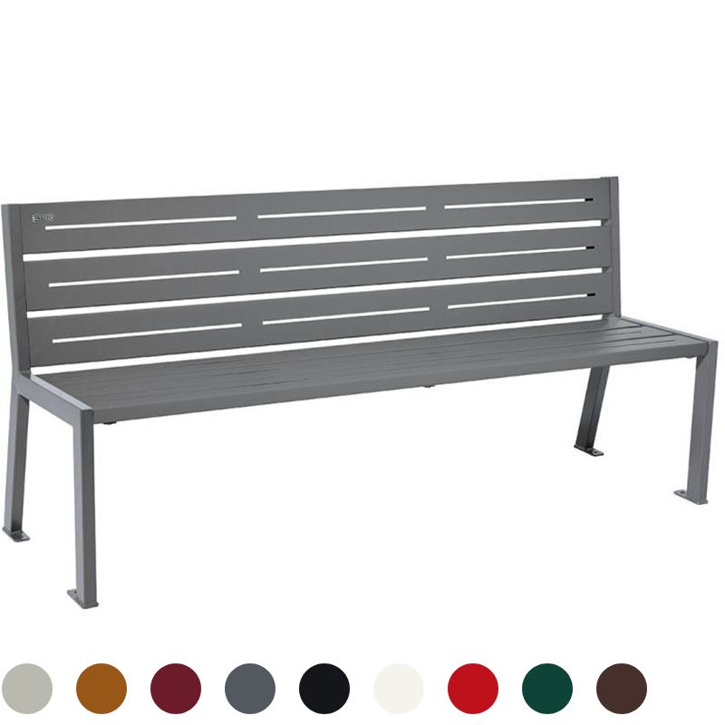 Banc urbain en acier 180 cm SILAOS