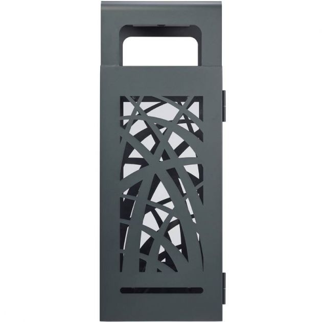 Poubelle cendrier vigipirate anti-nuisibles Cybel 110 L gris cote Poubelle cendrier vigipirate anti-nuisibles Cybel 110 L gris cote