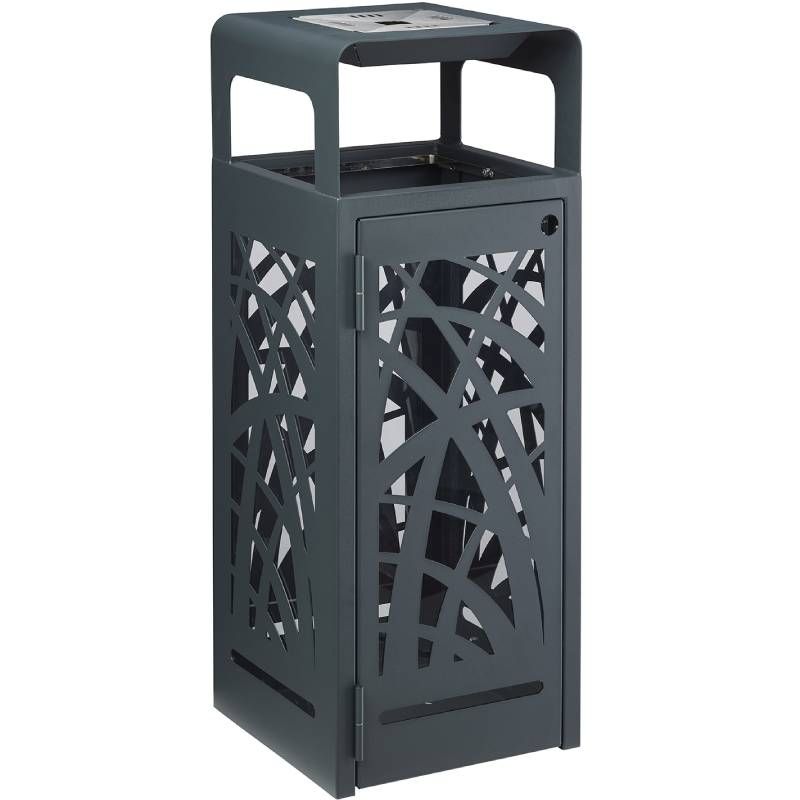 Poubelle cendrier vigipirate anti-nuisibles Cybel 110 L gris Poubelle cendrier vigipirate anti-nuisibles Cybel 110 L gris