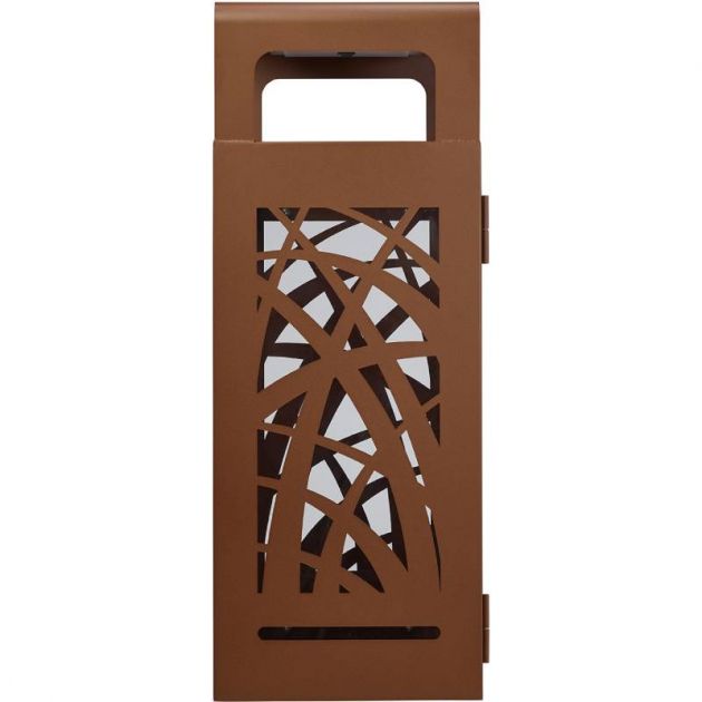Poubelle cendrier vigipirate anti-nuisibles Cybel 110 L corten cote Poubelle cendrier vigipirate anti-nuisibles Cybel 110 L corten cote